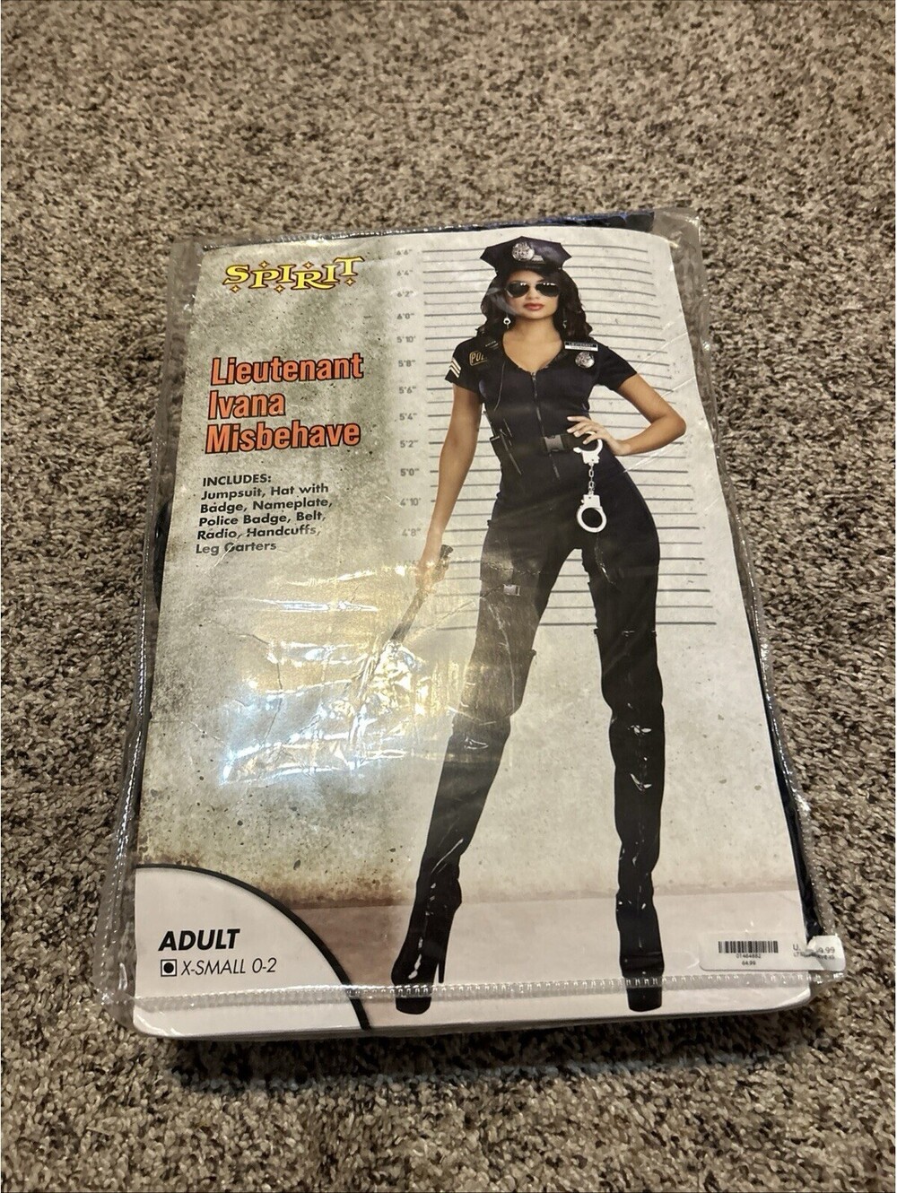 spirit halloween costume Lieutenant Ivana Misbehave Cop Police Costume New